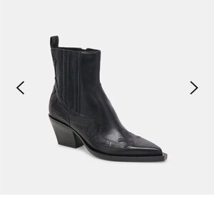 Dolce Vita Ramson Booties in Black Leather